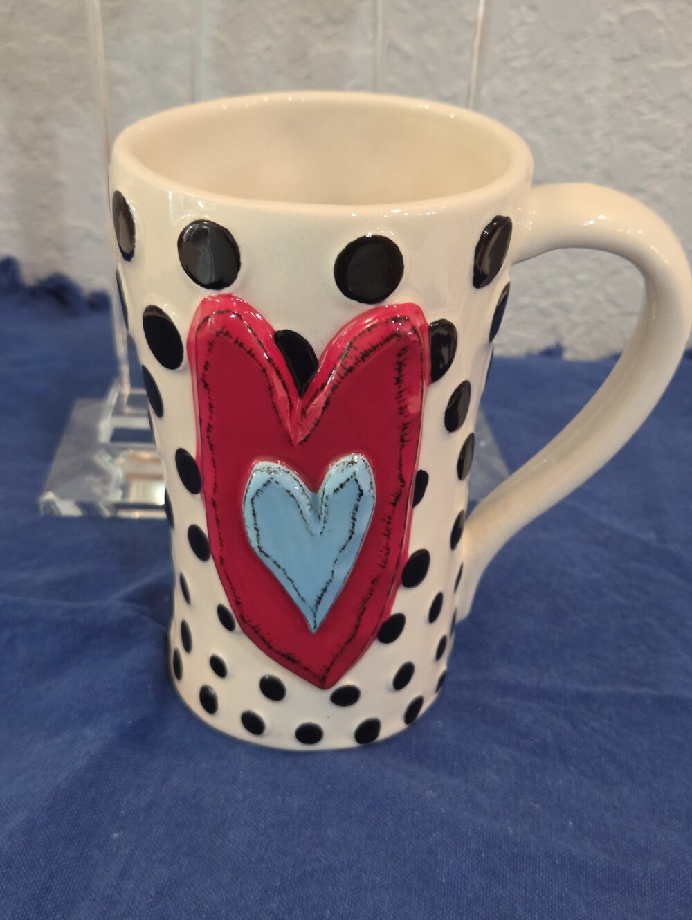 Heartful Home Black Dots Mug By Tracy Pesche